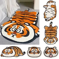 tiger mat cute cartoon rug for bedroom door entrance mat pet mat for cat non slip toilet mat door absorbent mat bedside mat