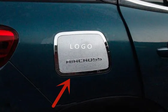 

For Citroen C5 AIRCROSS 2017-2021 ABS Chrome fuel tank cover decoration patch anti-scratch protection car accessories
