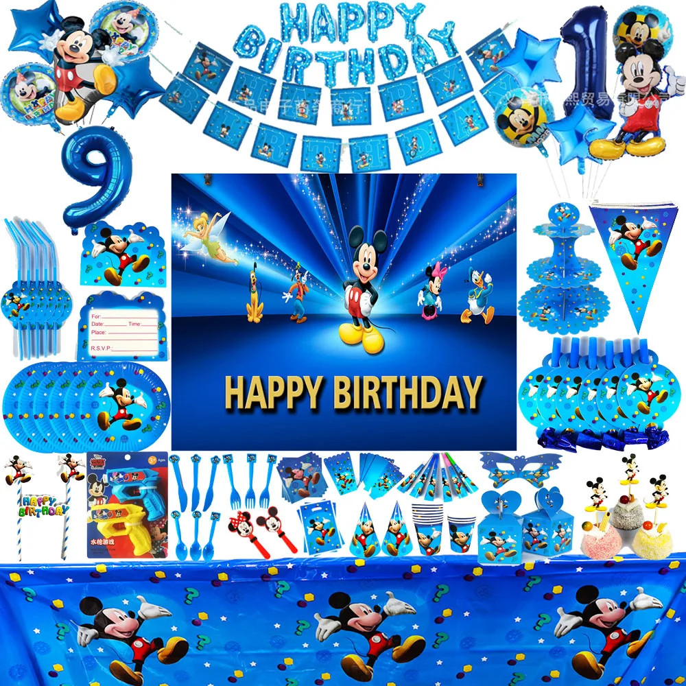 Украшение для вечевечерние НКИ в стиле Диснея голубой Микки Маус украшение