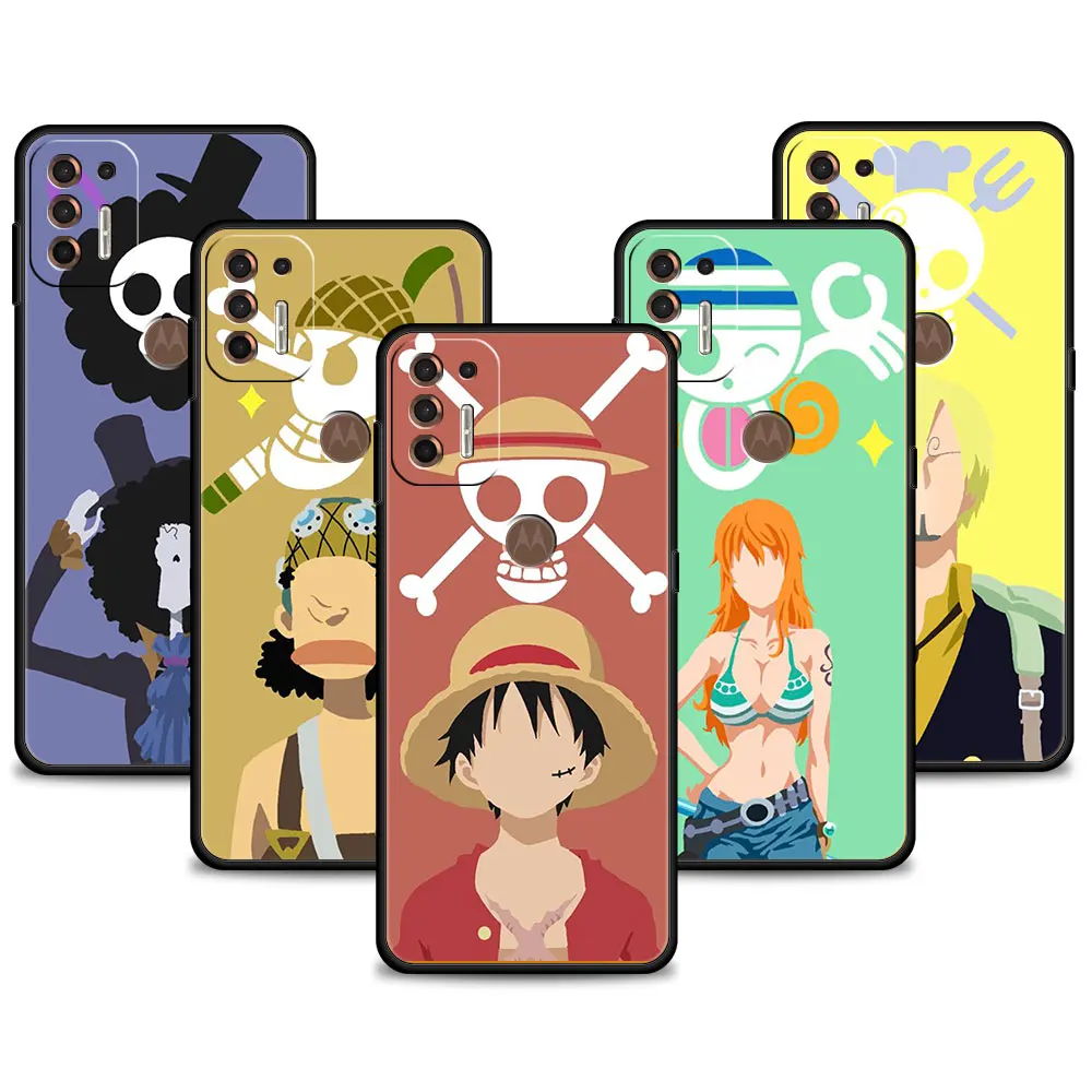 

Fashion One Piece Family Black Cases Coque For Motorola G60 G30 G9 Play Edge 20 G60 G40 Fusion G31 G Stylus 2022 G8 Plus E6s