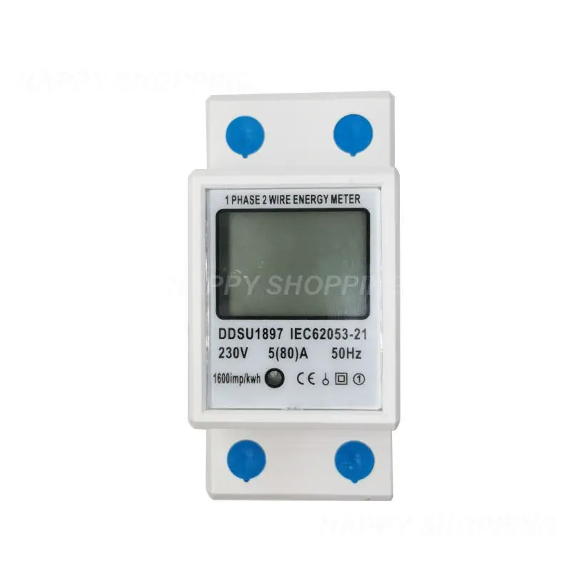 

Electric Din Rail Two Wire Ac 230v 50hz Wattmeter Power Consumption Kwh Backlight Dds662 Energy Meter Energy Meter Single Phase
