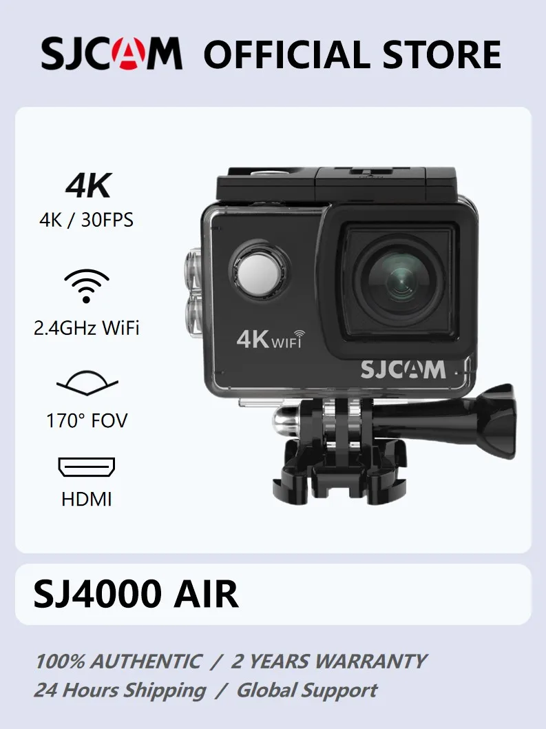 SJCAM SJ4000 Air экшн-камера с 4K FHD видео 30M Водонепроницаемая 2,4G WiFi
