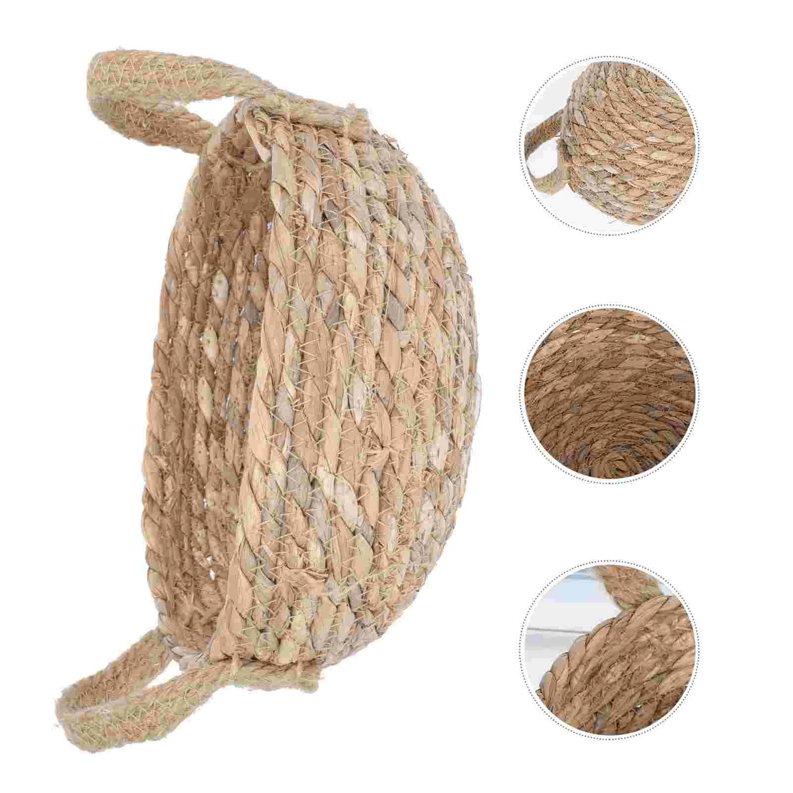 

1PC Durable Practical Portable Fruit Basket Flower Basket Woven Basket for Fruit