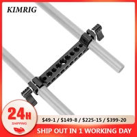 kimrig 15mm rail dual rod clamp with 14 38 inch thread holes for dlsr camera rig cage 15mm rail rig cage base plate