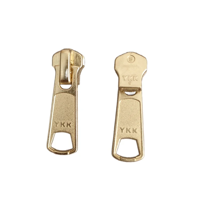 

30pcs/Lot 5# DAL Auto Lock Ykk Metal Zipper Decorative Cute Slider Pull Golden Silver Jacket Bag Repair Tailor Sewing Accessory