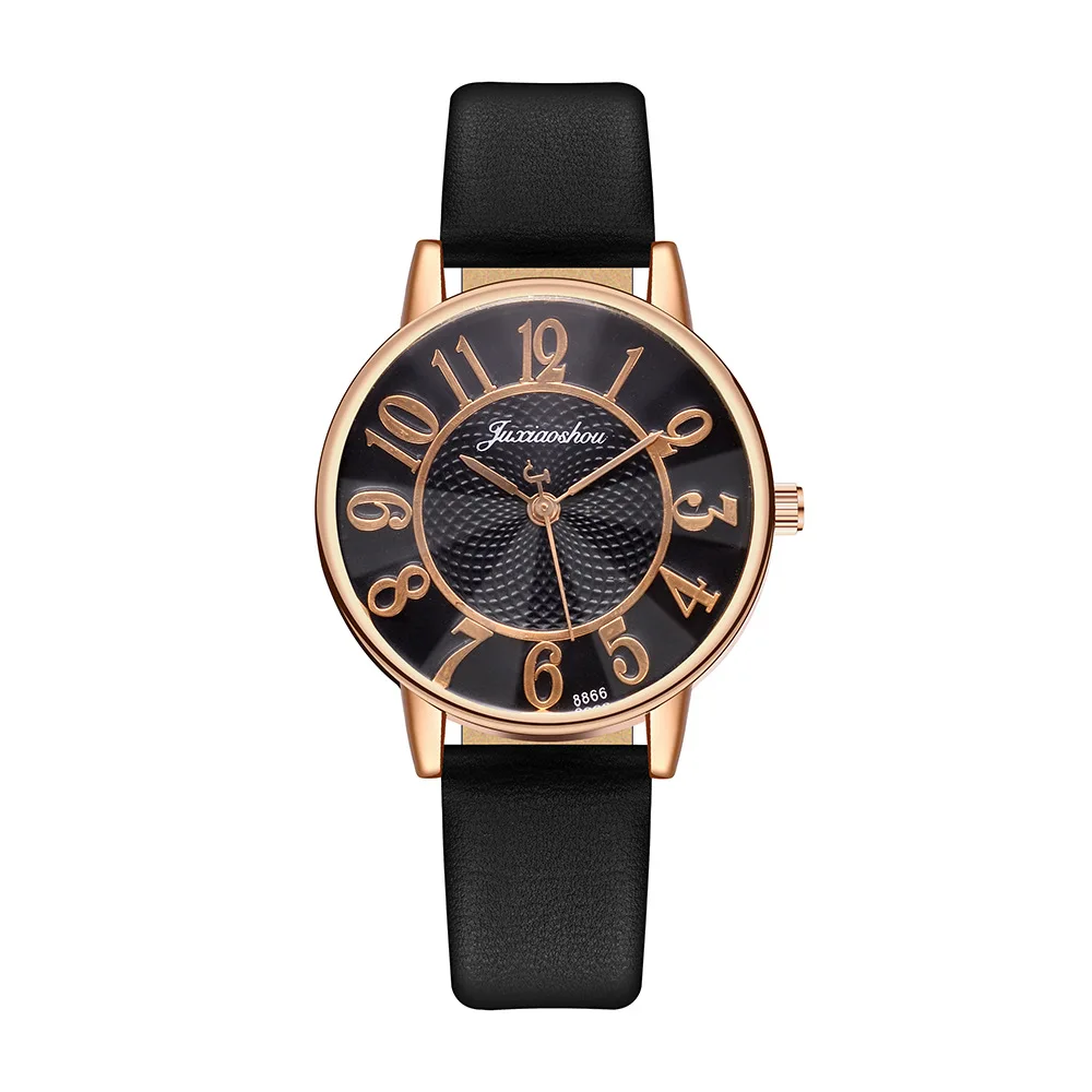 

Women Elegant Leather Watches 2020 Fashion Digital Scale Quartz Watch Ladies Casaul Dress Wristwatch Clock Relogio Feminino Hot