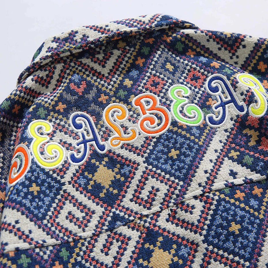 Мужская Трикотажная куртка в стиле Харадзюку оверсайз с графическим принтом