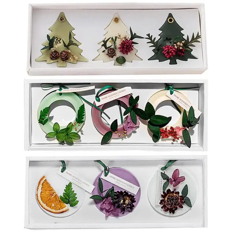 

3 шт. подвесной воск, расплавляемый освежитель воздуха, сухие цветы, ароматизированный воск в таблетках, подарок для друга, семьи, ароматерап...