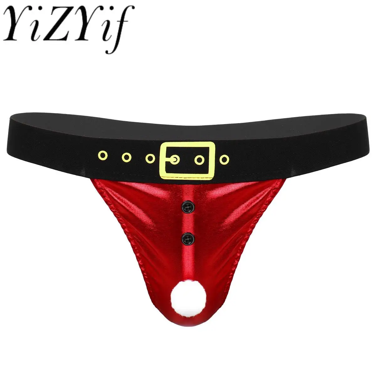 Мужские сексуальные рождественские трусы нижнее белье металлическое