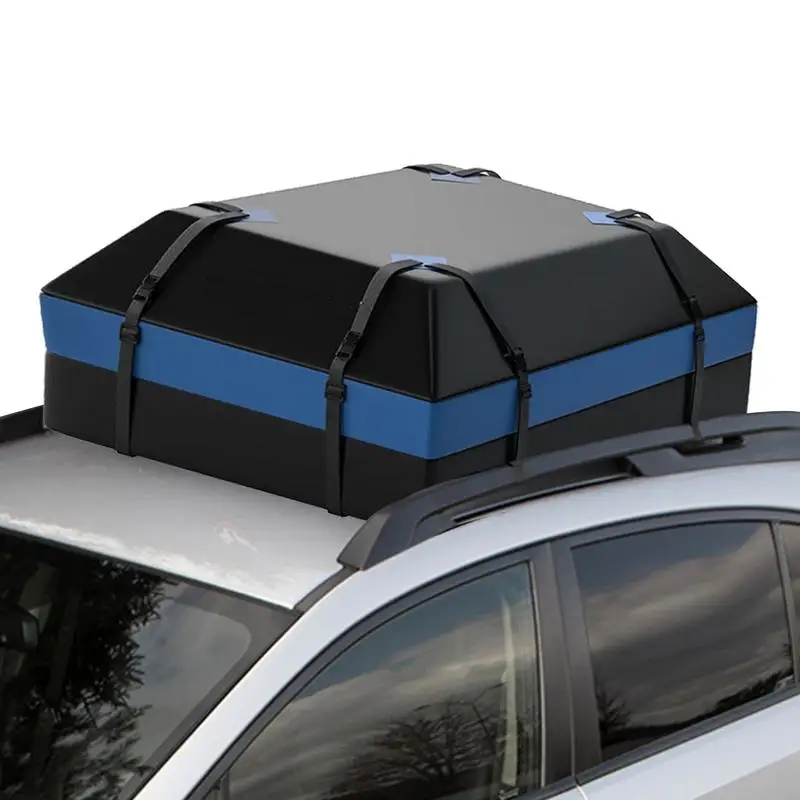 

Car Top Carrier Bag Car Roof Bag For Luggage Rooftop Cargo Carrier Waterproof 600D Roof Cargo Bag 15 Cubic Feet Includes Straps