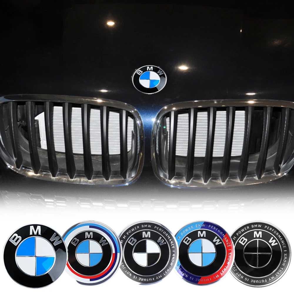 Фото Эмблема-значок для капота и багажника автомобиля 74/82 мм, замена для BMW E36 E46 E53 E90 E60 E61 E93 F10 E28 E87 X2 X6 F30 F20 M M5 M6 №1