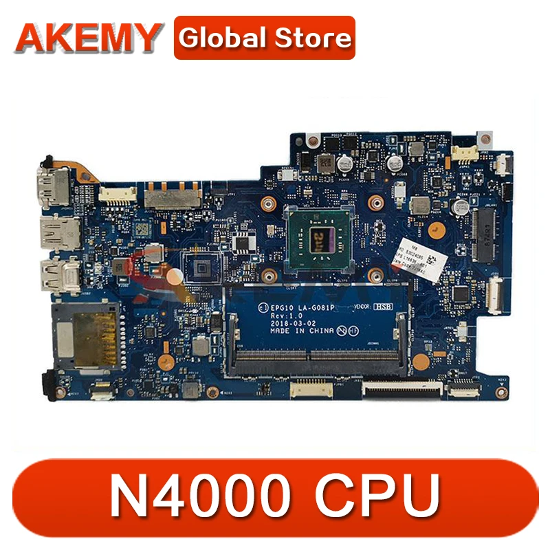 

100% working for HP X360 11-AB motherboard with n4000 cpu L16635-601 EPG10 LA-G081P mainboard tested ok