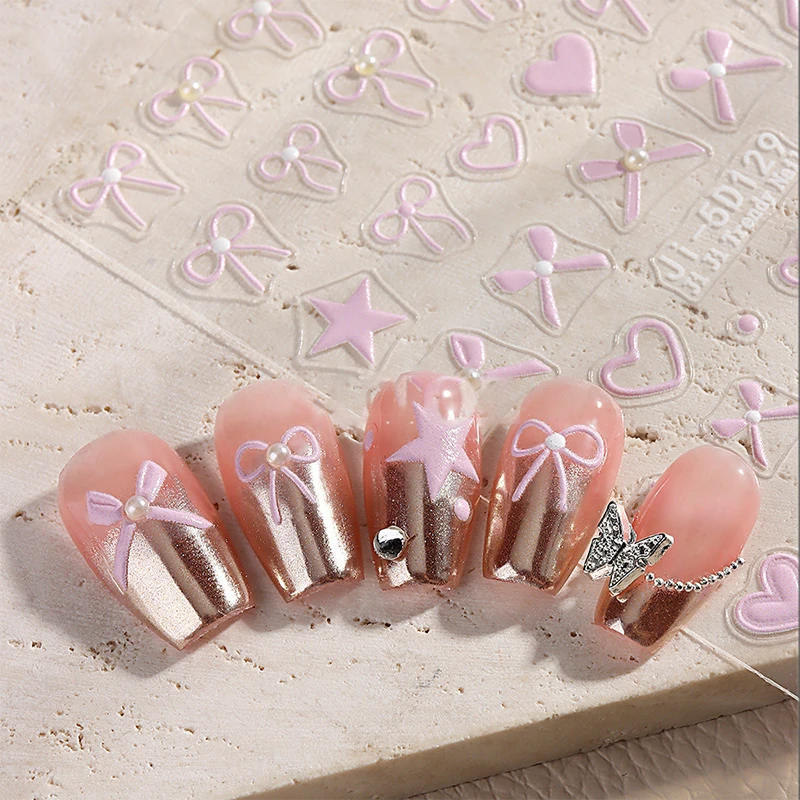 3d-наклейки с кристаллами и бриллиантами для дизайна ногтей наклейка