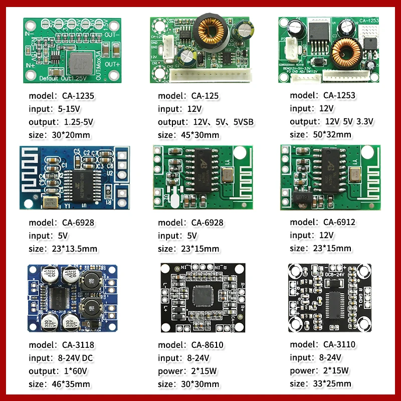 50 шт. модуль Bluetooth TPA3110 TPA3118 PAM8403 PAM8610 5 в 12 В Вт +
