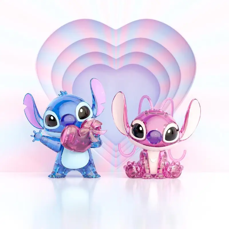 

Disney Stitch/angie Crystal Building Blocks Assembled Model Toys Table Decorations Adult Children's Educational Toys Couple Gift