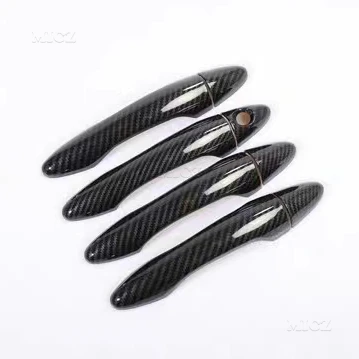 Хромированная накладка на дверную ручку автомобиля из углеродного волокна для Kia