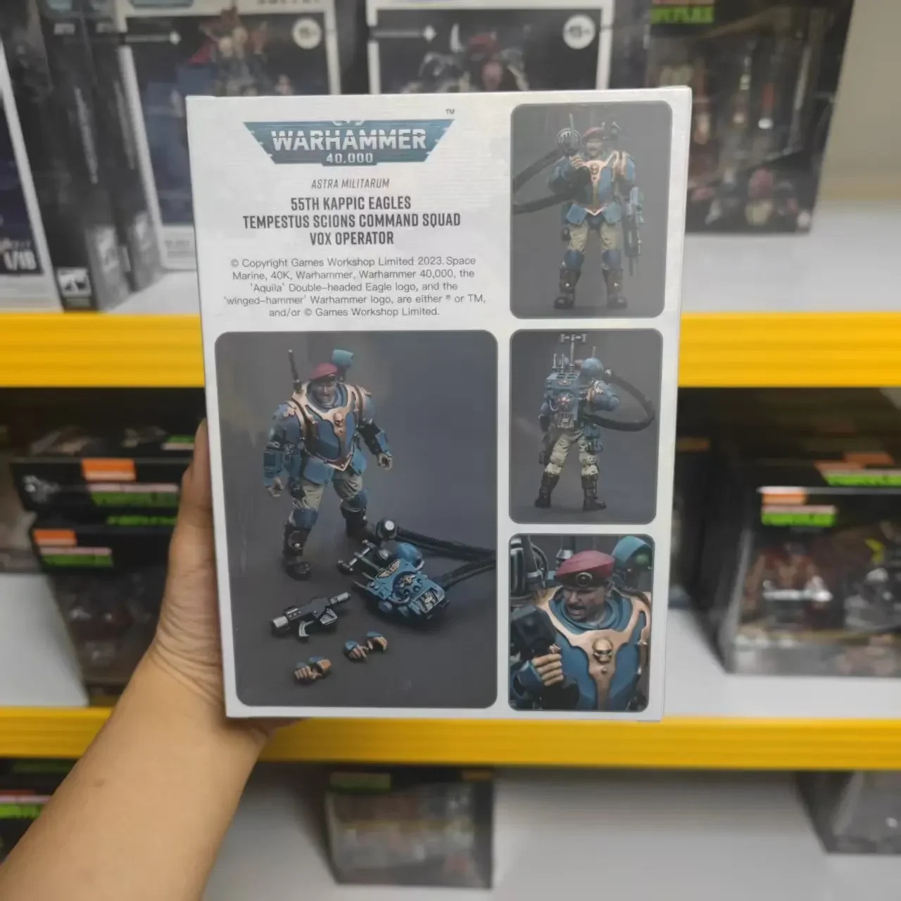 Фото 【JOYTOY】40K Astra Militarum Tempestus Scions Command Squad 55th Kappic Eagles Коллекционная фигурка-игрушка №2