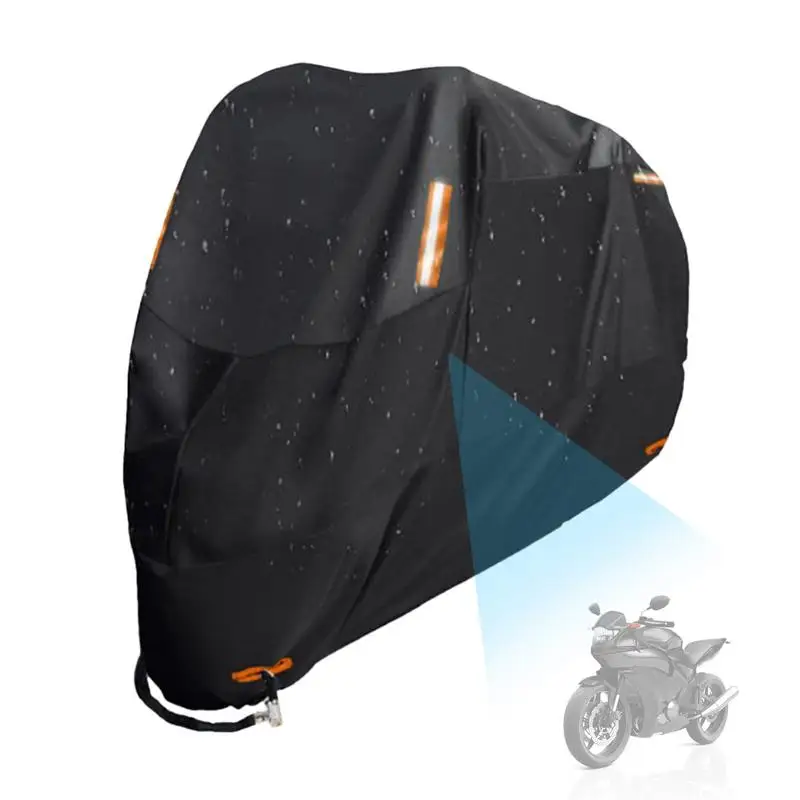 

Защитный чехол для мотоцикла, светоотражающий легкий чехол от дождя, водонепроницаемый пыленепроницаемый УФ-защитный уличный комнатный мотоциклетный скутер