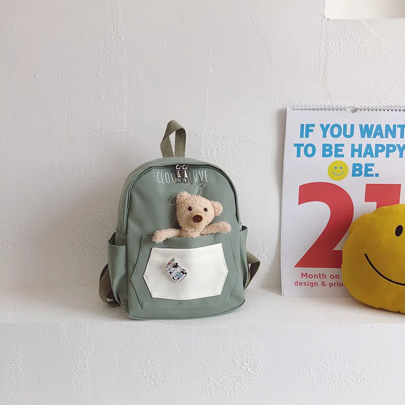 Children's Backpack New Cartoon Cute Bear Backpack Western Style Girl Princess Small Backpack Kindergarten School Bag