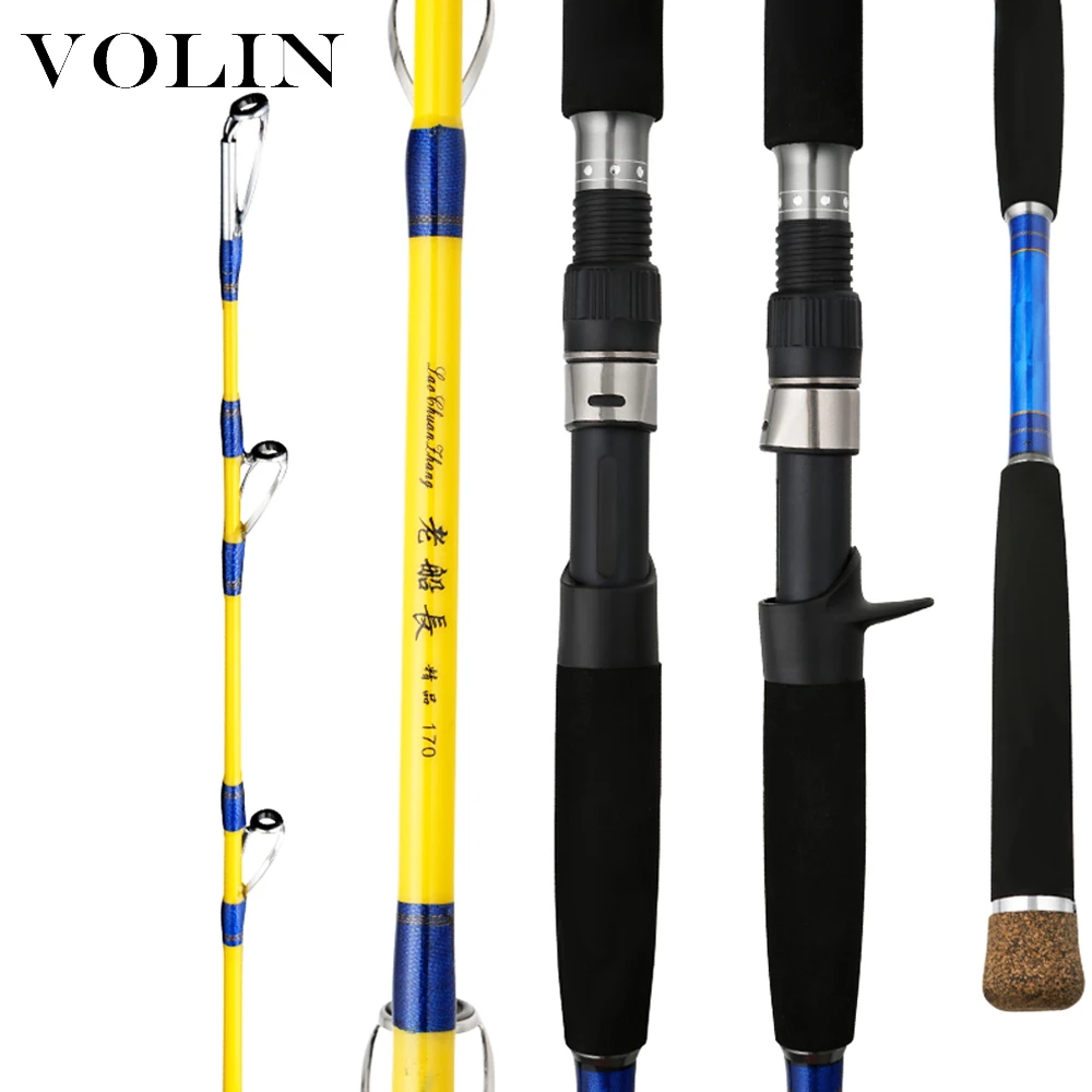 

VOLIN NEW Slow Jigging Fishing Rod 1.6m 1.7m 1.9m XH power Ocean Rod Carbon Boat Fishing Rod for Sea Fishing Rod