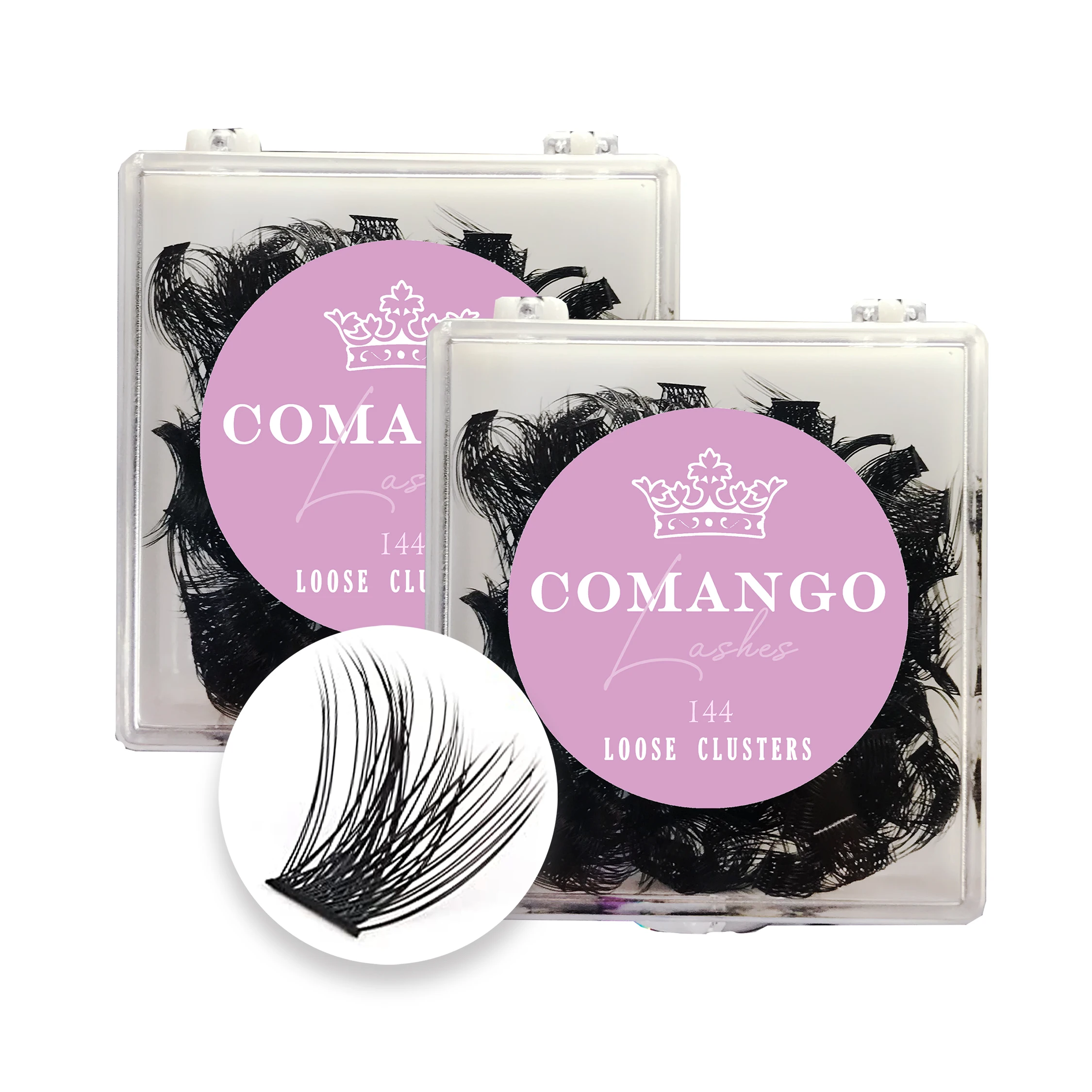 C/D завитки Wispy ресницы кластеры Сделай Сам наращивание ресниц 144 шт. 10/12/14/16/18 мм мегаобъём DIY кластер ресниц в домашних условиях