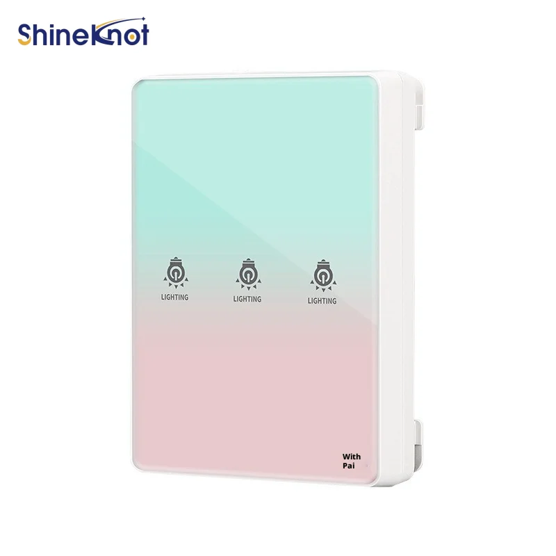 Фото Умные выключатели Shineknot с произвольным подключением, многофункциональное управление светом, беспроводной пульт ДУ, электрическое управление без проводки №5