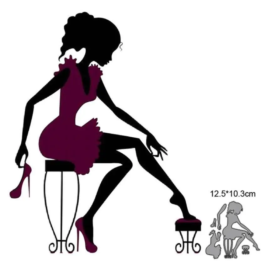 Женские металлические Вырубные штампы искусственная кожа бумажная карта