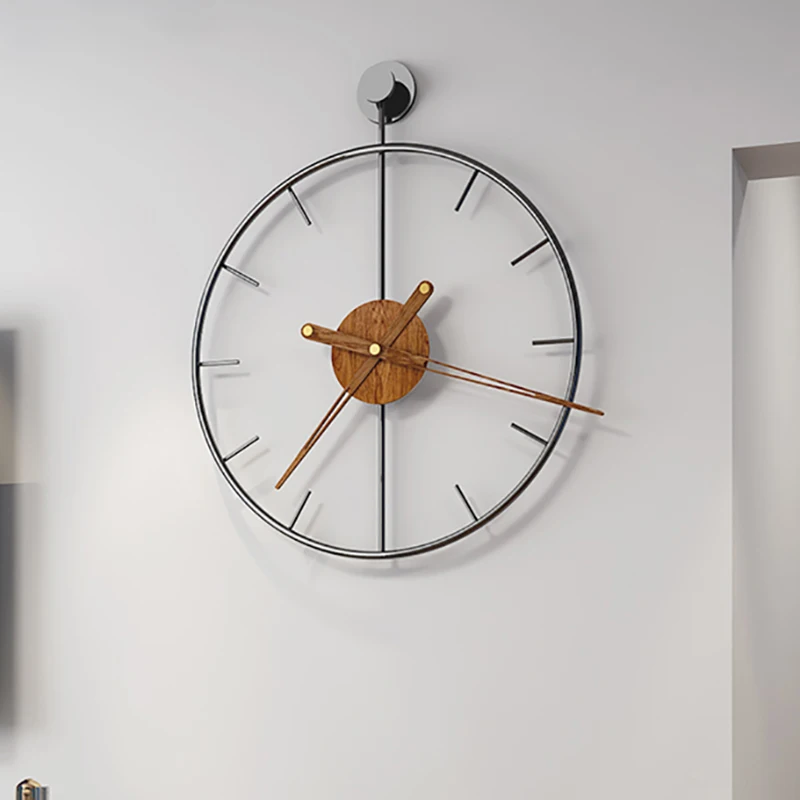 

Современные металлические деревянные бесшумные часы, роскошные большие настенные часы для кухни, дизайнерские часы, настенные художественные украшения для гостиной, идеи для подарка