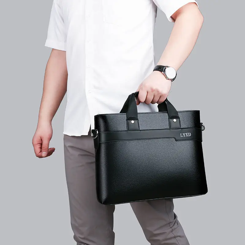 Free Shipping Laptop Bag 14 inch Notebook Handbag Briefcase Shoulder Notebook Bags Business Briefcase Diagonal Package For Men