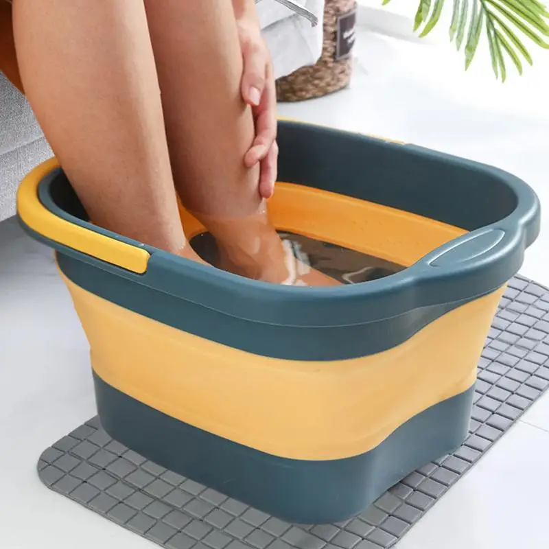 

Multifunctional Foldable Bucket Pedicure Tub for Feet Massage Foot Spa Basin Household Folding Basin Laundry Car Washing Bucket