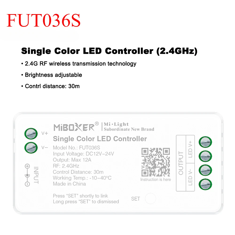 

Miboxer RGB контроллер FUT035S FUT036S FUT037S FUT038S FUT039S