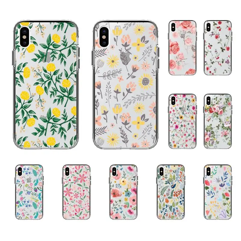 

FHNBLJ Relief Flower Phone Case for iPhone 11 12 13 mini pro XS MAX 8 7 6 6S Plus X 5S SE 2020 XR case