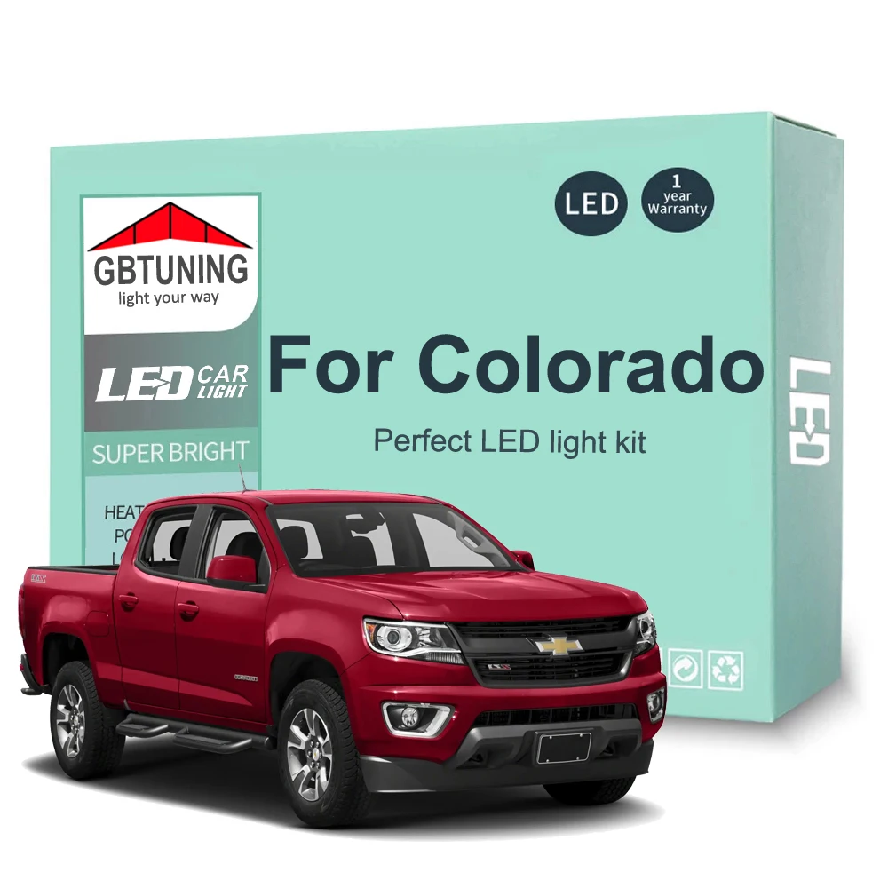 Комплект светодиодных ламп для внутреннего освещения Chevrolet Chevy Колорадо 2015 2016 2017