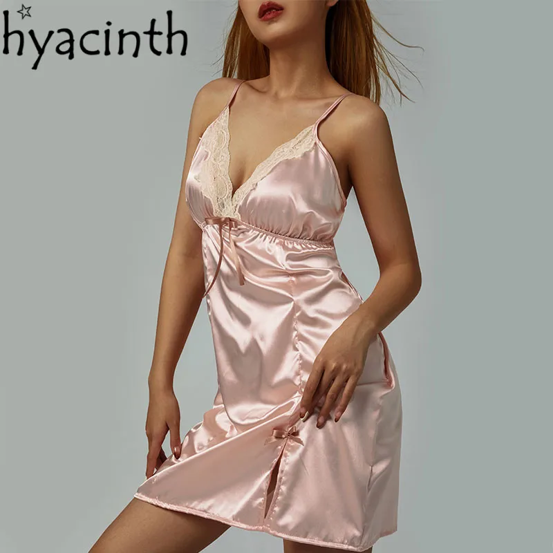 

Женское кружевное платье-комбинация, привлекательное кружевное платье контрастных цветов с V-образным вырезом, платье на бретелях-спагетти...