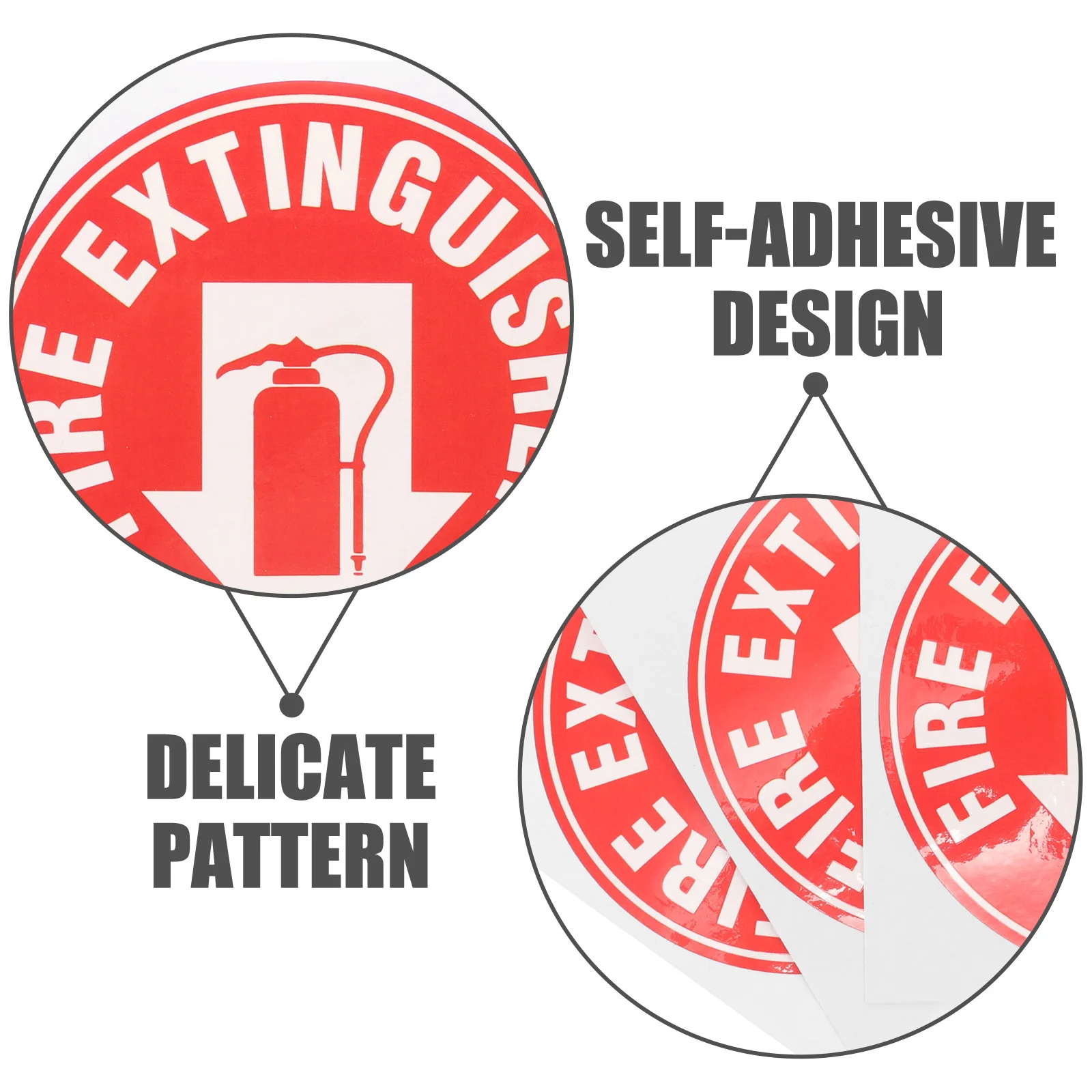 3 шт. наклейки на огнетушитель знак для офиса самоклеящиеся водонепроницаемые
