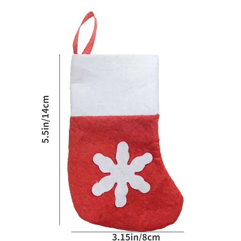 

Рождественские белые носки из хлопка