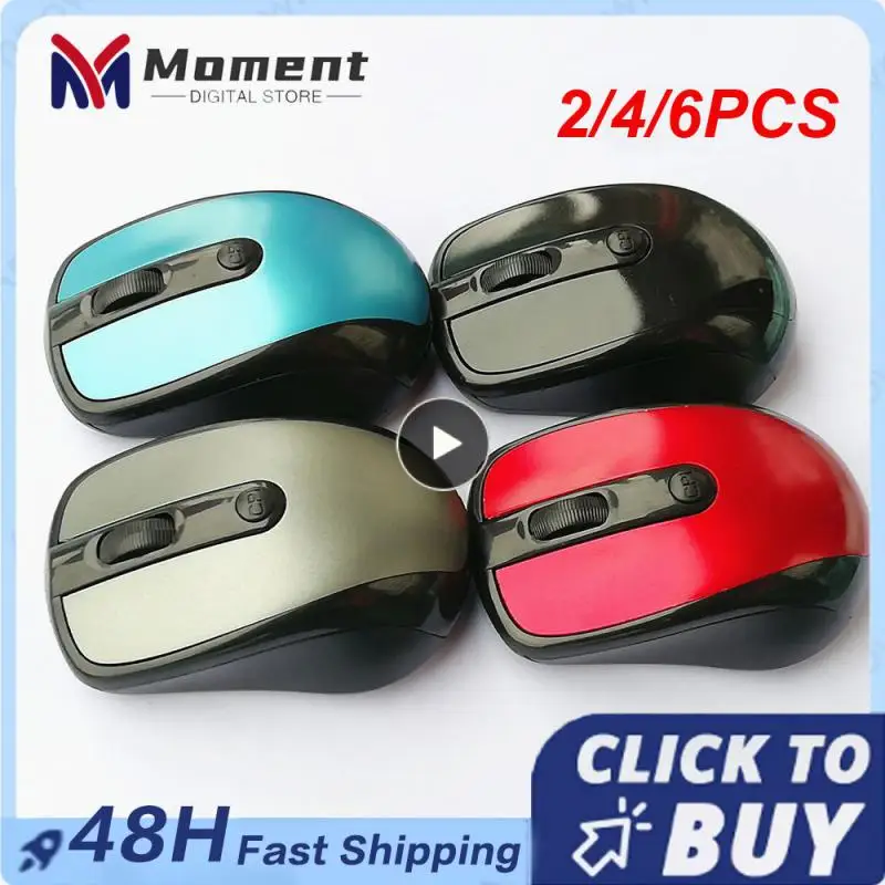 

2/4/6PCS Wireless Gaming Mouse Optical Mouse Mouse 3100 Single-mode G Silent Light Blue 3100 Wireless Optical Mouse