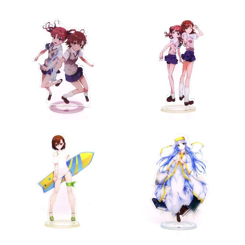 

15CM Japan Anime A Certain Magical Index Figures Misaka Mikoto Index Acrylic Stands Model Desk Decor Prop Christmas Gift