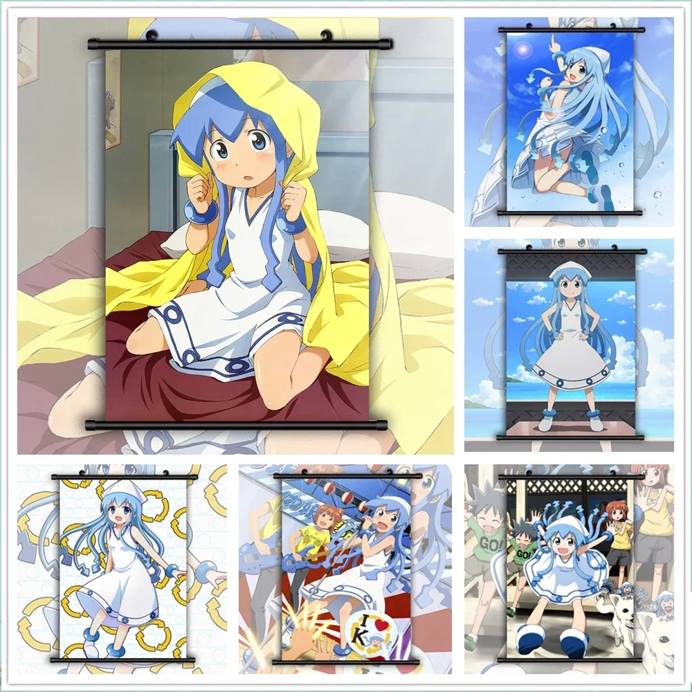 Картина на холсте аниме постеры девушка-кальмар Ikamusume манга настенная