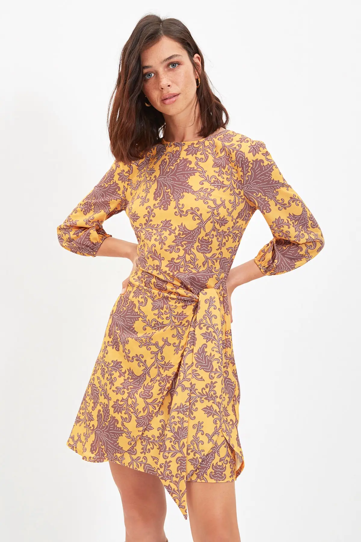 

Trendyol Gusset Patterned Dress TWOAW22EL0159