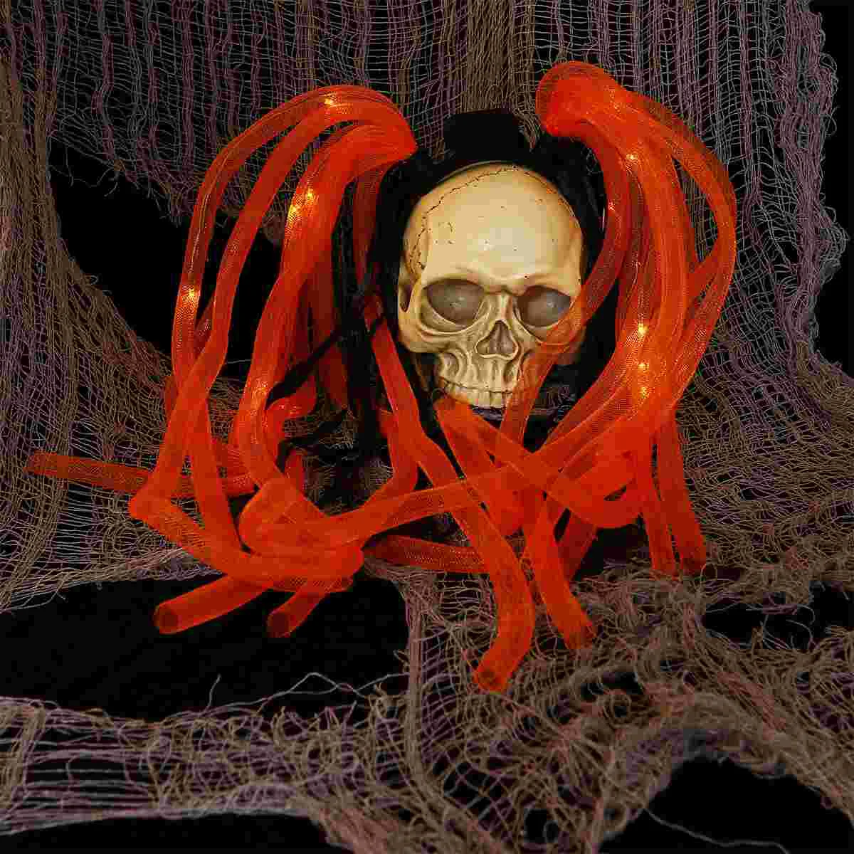 Аксессуары для Хэллоуина повязка волос со вспышкой коса светодиодный головной