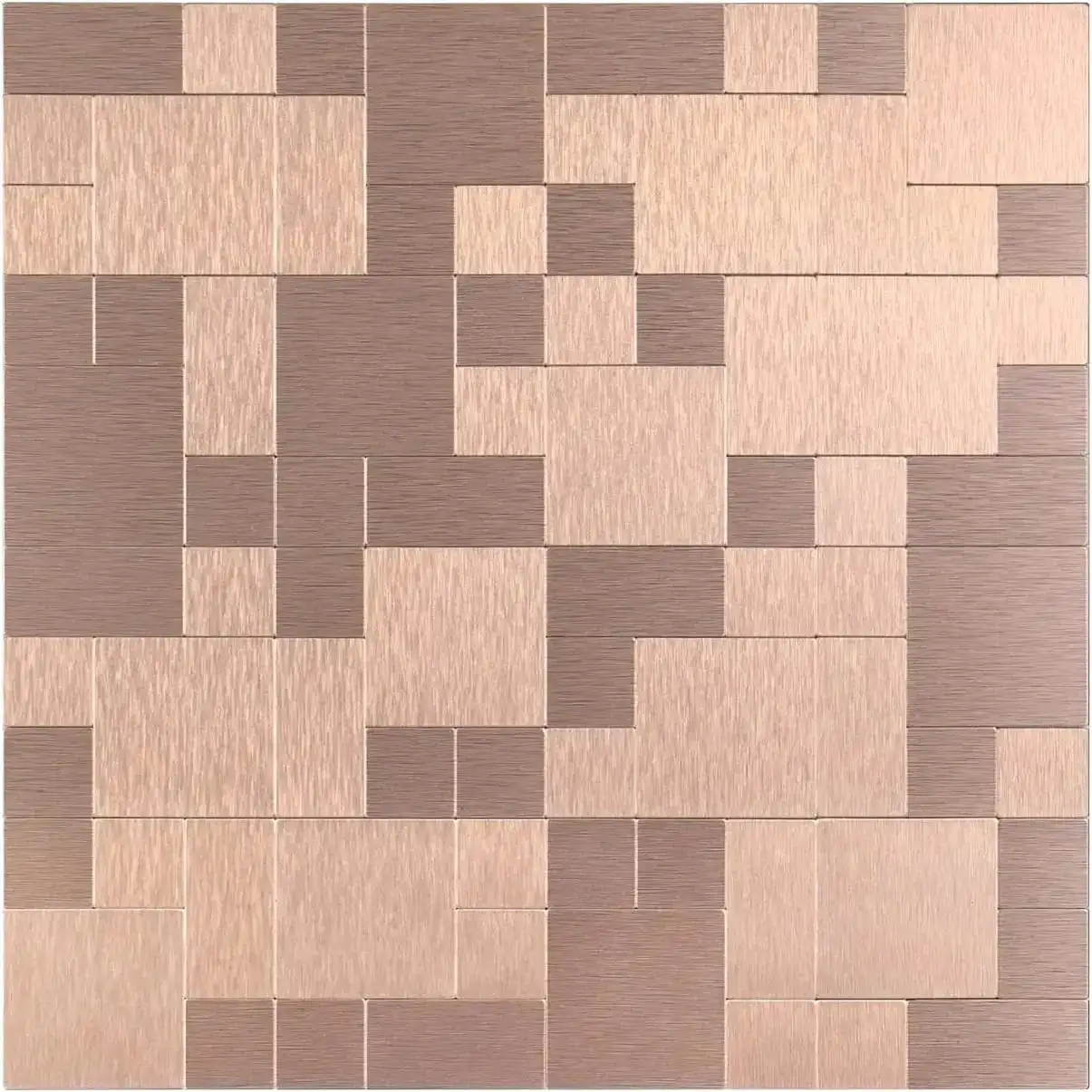 5 шт. настенная плитка из нержавеющей стали с эффектом потертости