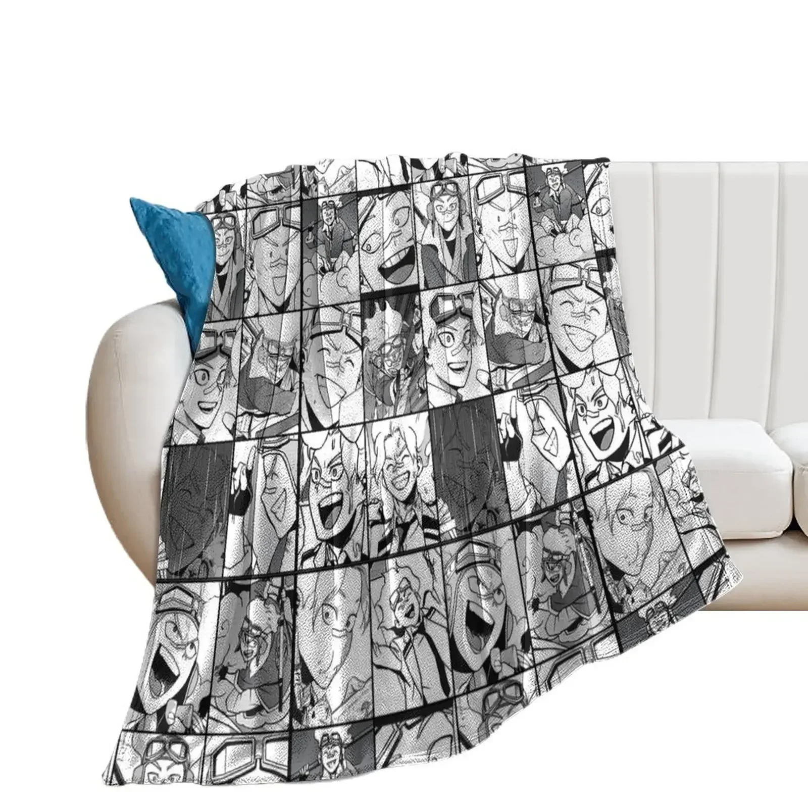 Oboro Shirakumo-коллаж черно-белая версия пледы мягкие большие одеяла для кровати диван