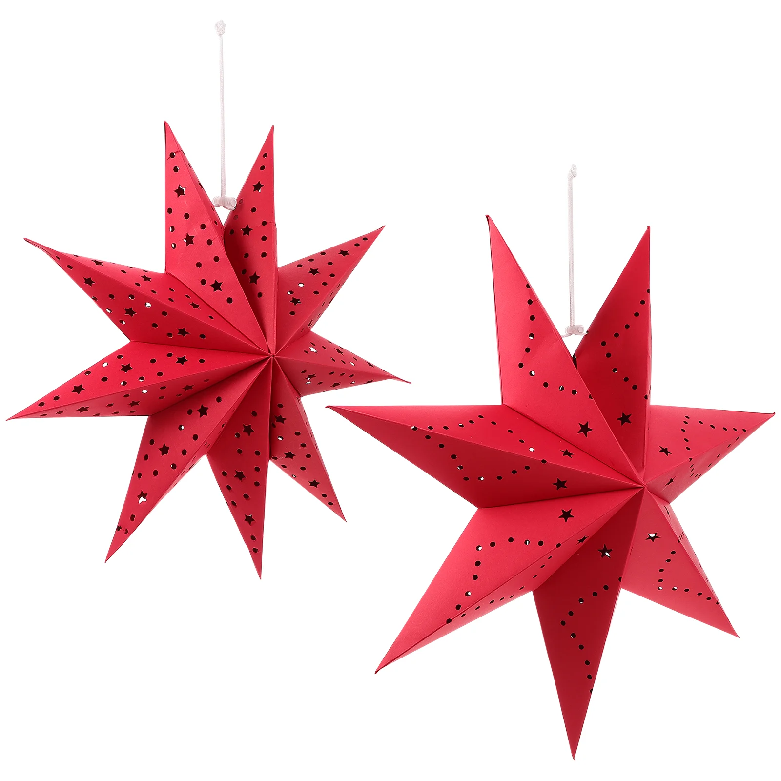 

Paper Star Lantern Hanging Christmas Lanterns Lampshade Decorations Ornament Lamp Light Stars Shade Ceiling White Shaped Decors