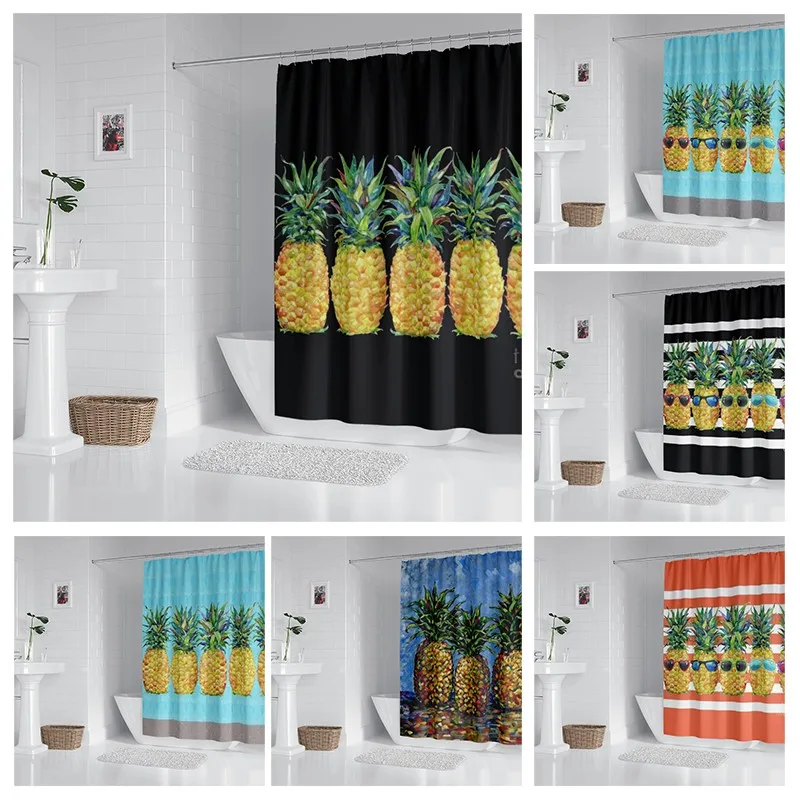 

Household waterproof fabric household shower curtain accessories shower curtain 240 * 200 home Hawaiian style shower curtain