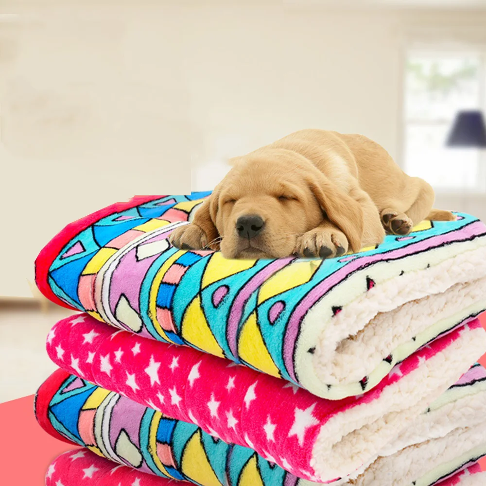 

Плюшевое одеяло для домашних животных, зимний утолщенный теплый коврик для собак и кошек, мягкие кровати, диван для домашних животных, подуш...