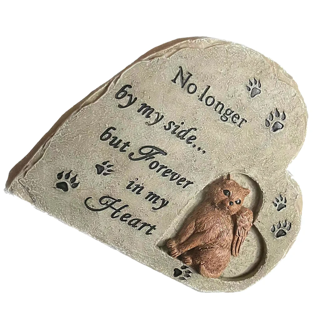 

Cat Memorial Headstone Cat Tribute Statue Cat Passing Gift Pet Memorial Stone