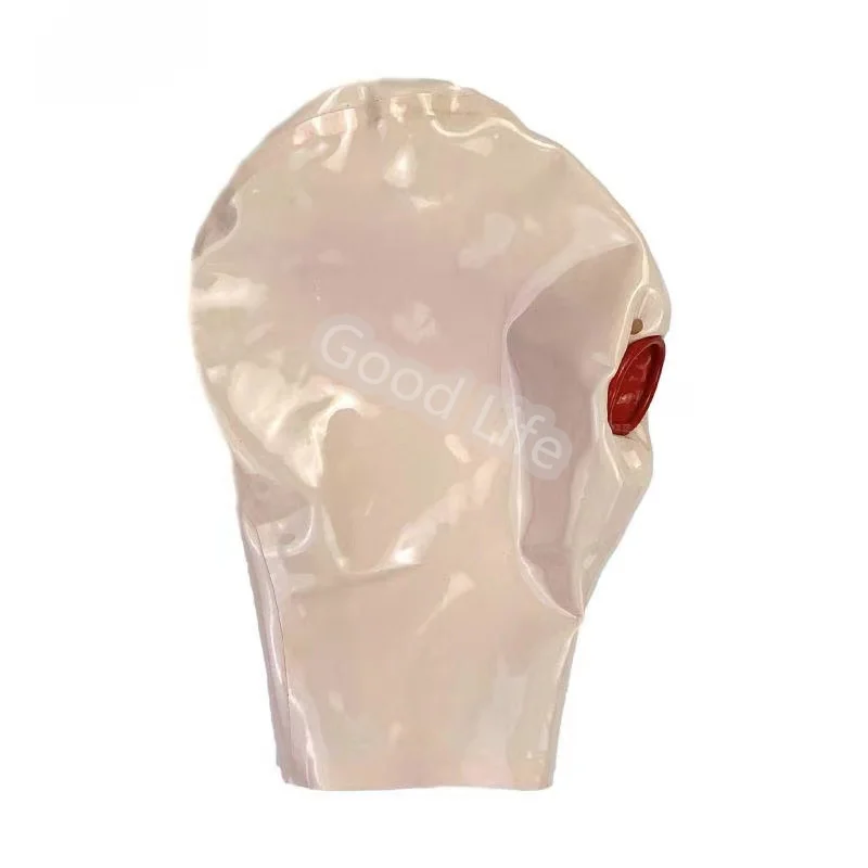 Латексные резиновые маски Gummi с открытым носом и капюшоном комбинезон по