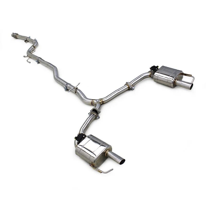 Фото Выхлопная система Catback для Mercedes-Benz C200/C250/C300 W205 2015-2023, трубы из нержавеющей стали, глушитель, выхлопная система. №1