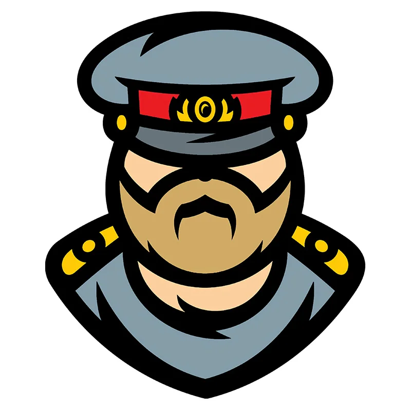 

LLY-2357 Funny Cartoon Police Modeling Personality Car Stickers PVC Hot Selling Auto Window Bumper Waterproof Quality Decals